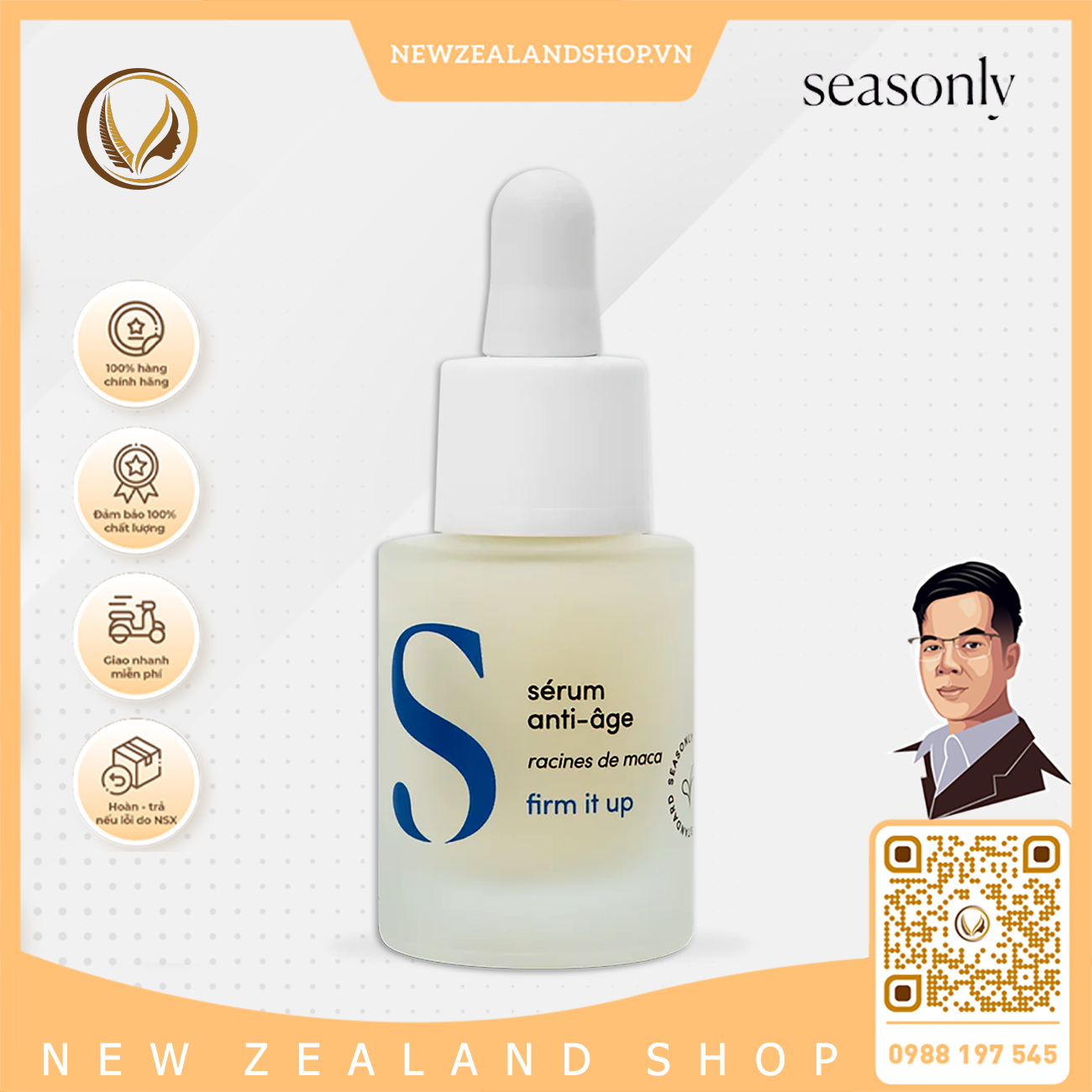 Serum dưỡng ẩm chống lão hóa Seasonly Sérum Anti-Âge (Anti-Aging Serum) 15ml