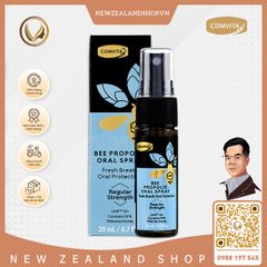 Xịt họng keo ong Comvita Bee Propolis Oral Spray Regular Strength 20ml