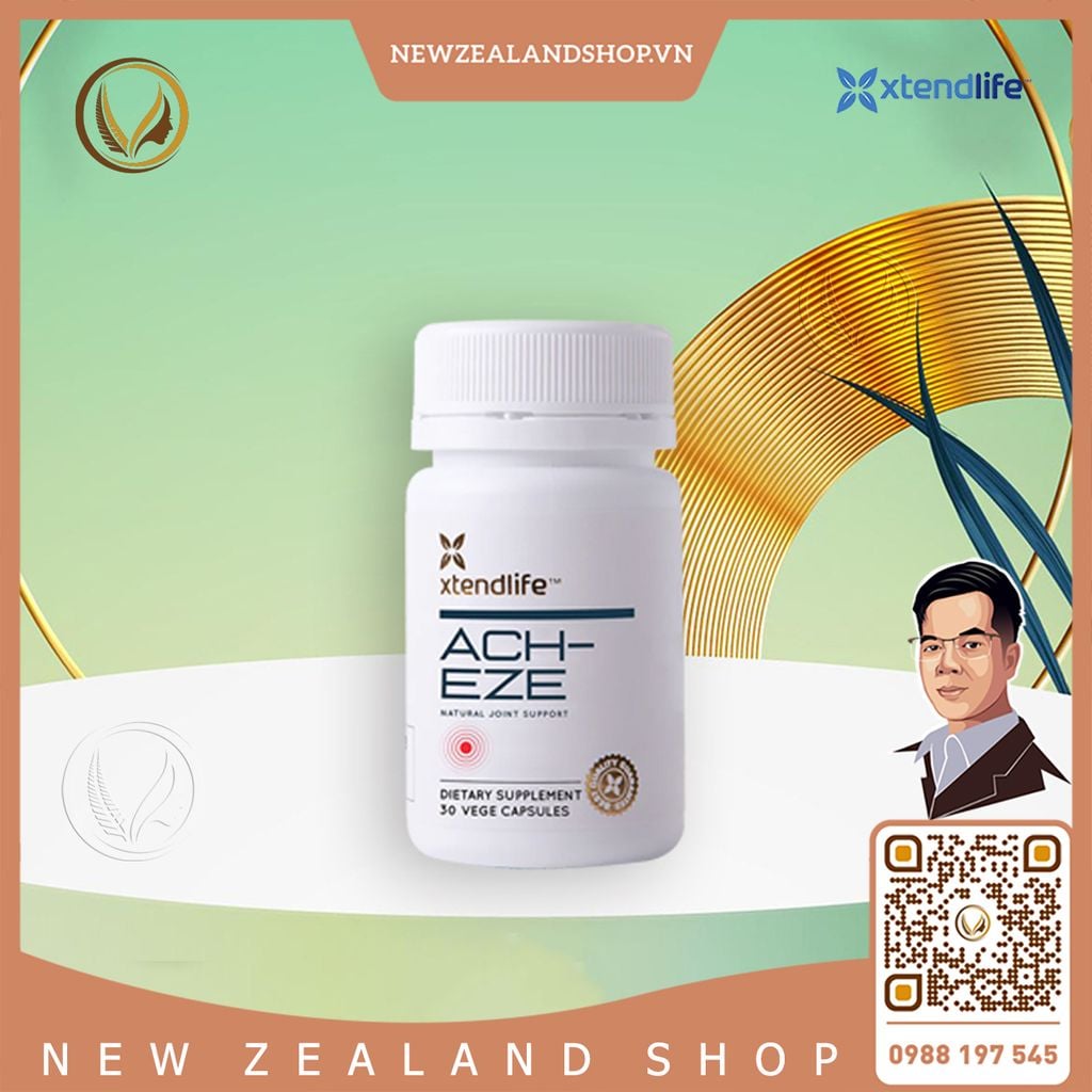 Viên uống giảm đau nhức xương khớp Xtend Life ACH-EZE Natural Joint Support 30 viên