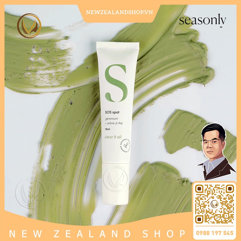 Gel trị mụn, xử lý tận gốc ngừa thâm sẹo Seasonly SOS Spot (Acne Gel) 15ml