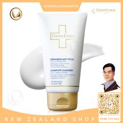 Lotion rửa mặt và tẩy trang 2 in 1 DermEden Complete Cleanser 2in1 Milk Lotion 150ml