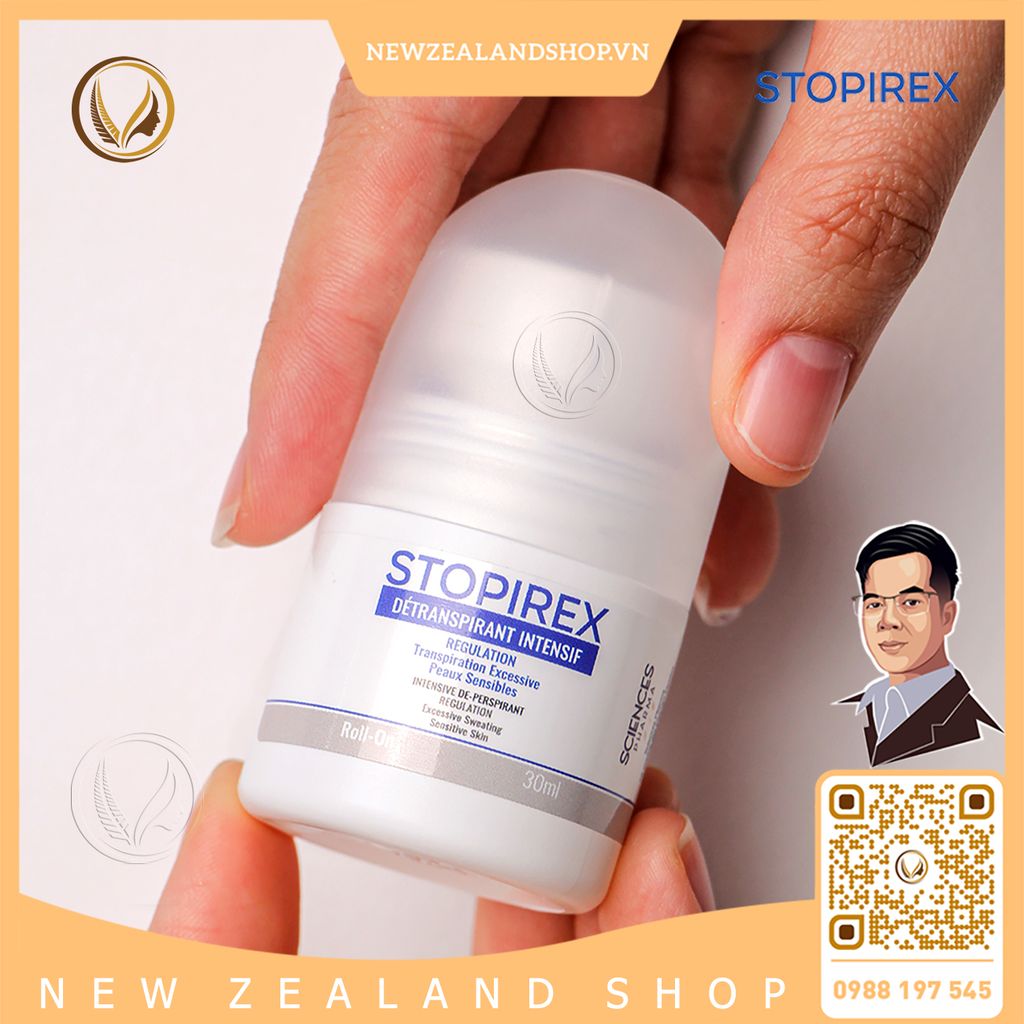 Lăn khử mùi, ngăn tiết mồ hôi trong 72 giờ Stopirex Détranspirant Intensif 30ml