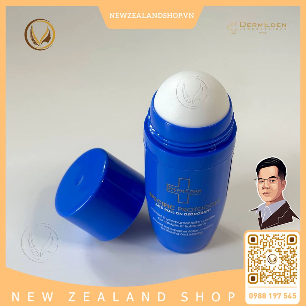 Lăn khử mùi, ngăn tiết mồ hôi ​​DermEden Specific Protocole 24Hr Roll-On Deodorant 50ml