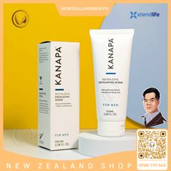 Kem tẩy tế bào chết dành cho nam Xtend Life Kanapa Revitalizing Exfoliating Scrub For Men 100ml