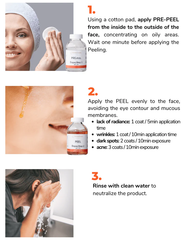 Bộ đôi lột da sinh học nâng cao Pre-Peel và Peel DermEden Advanced Peel 2x30ml