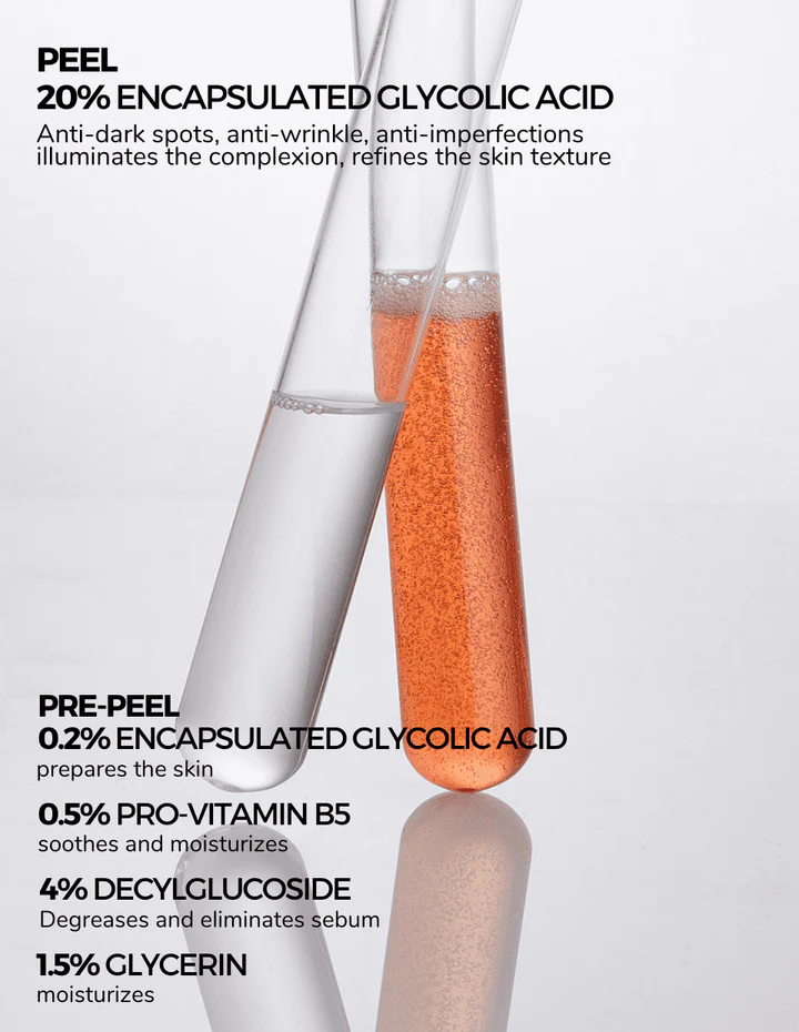 Bộ đôi lột da sinh học nâng cao Pre-Peel và Peel DermEden Advanced Peel 2x30ml