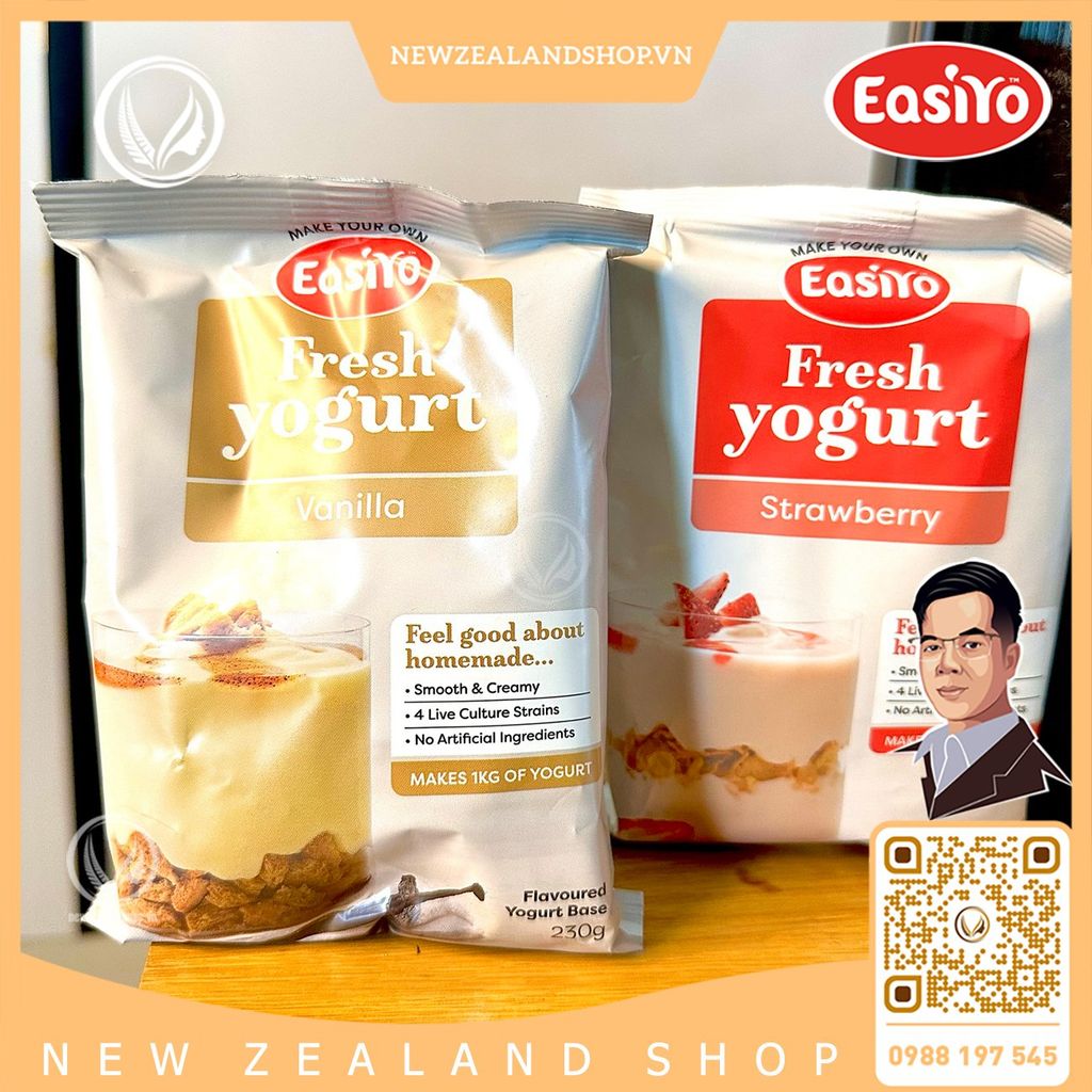 Bột làm sữa chua tươi nguyên chất vị mật ong Manuka Easiyo Greek Style Manuka Honey (210g)