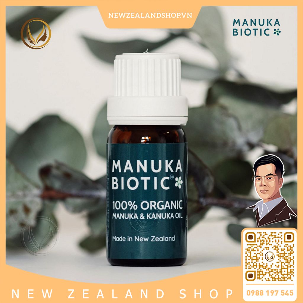 Tinh dầu manuka 100% hữu cơ Manuka Biotic Certified Organic Manuka Oil 10ml