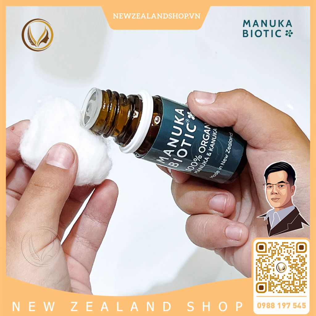 Tinh dầu manuka 100% hữu cơ Manuka Biotic Certified Organic Manuka Oil 10ml