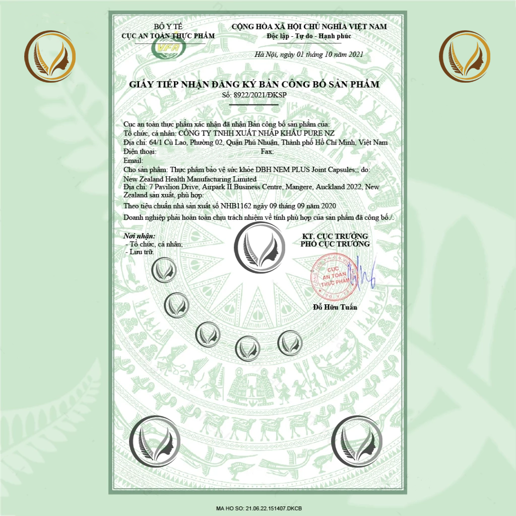 Viên uống bổ khớp, trị nhức xương khớp Deep Blue Health 3x NEM Joint Defense 60 viên