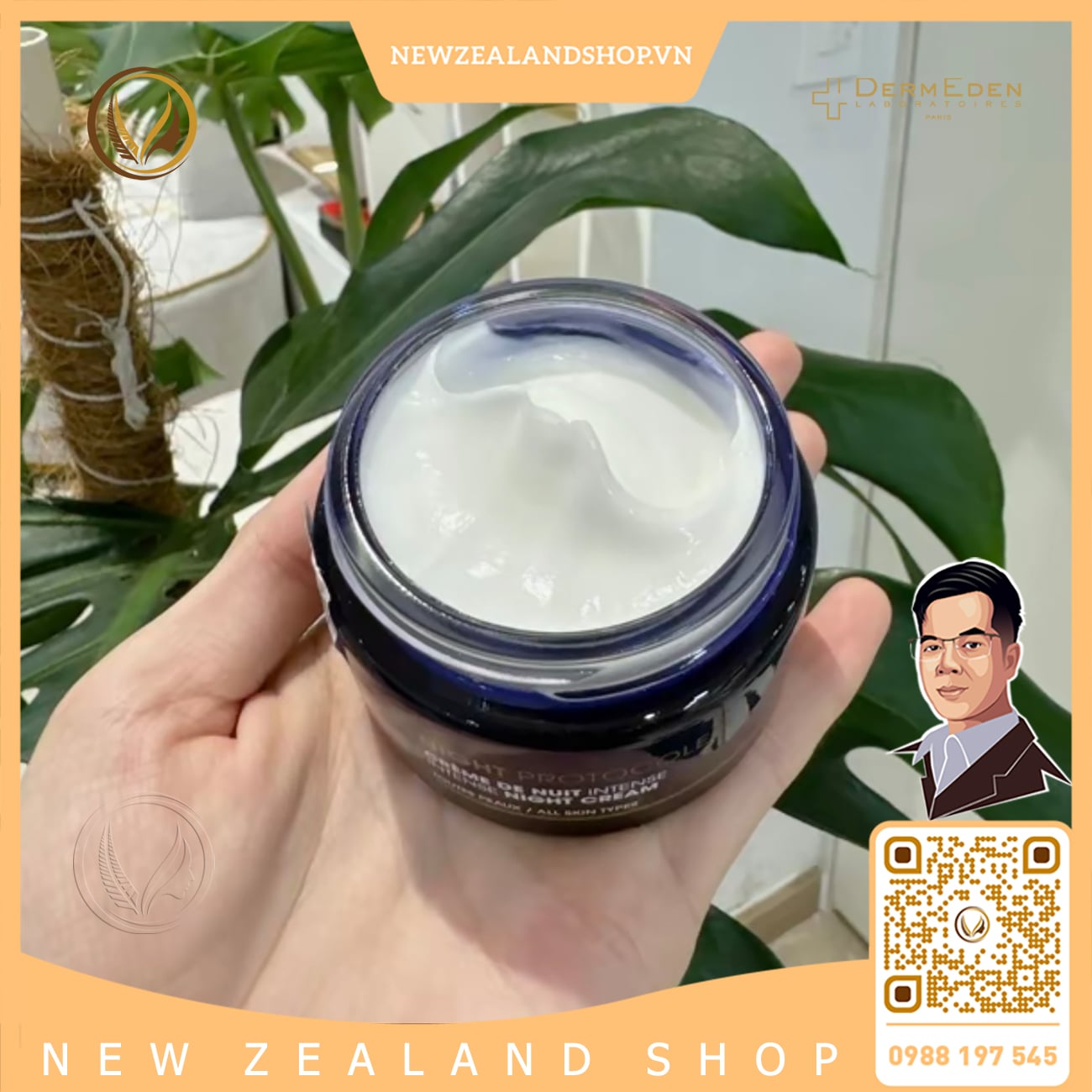 Kem Dưỡng Sáng Da Ban Đêm DermEden Intense Night Cream 50ml