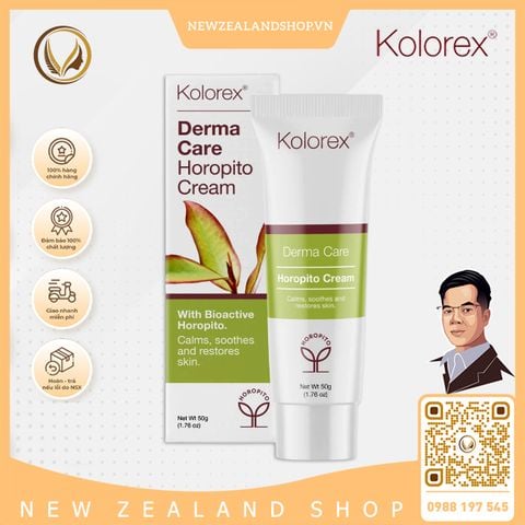 Kem dưỡng phục hồi vùng da nhạy cảm Kolorex Derma Care Horopito Cream 50g