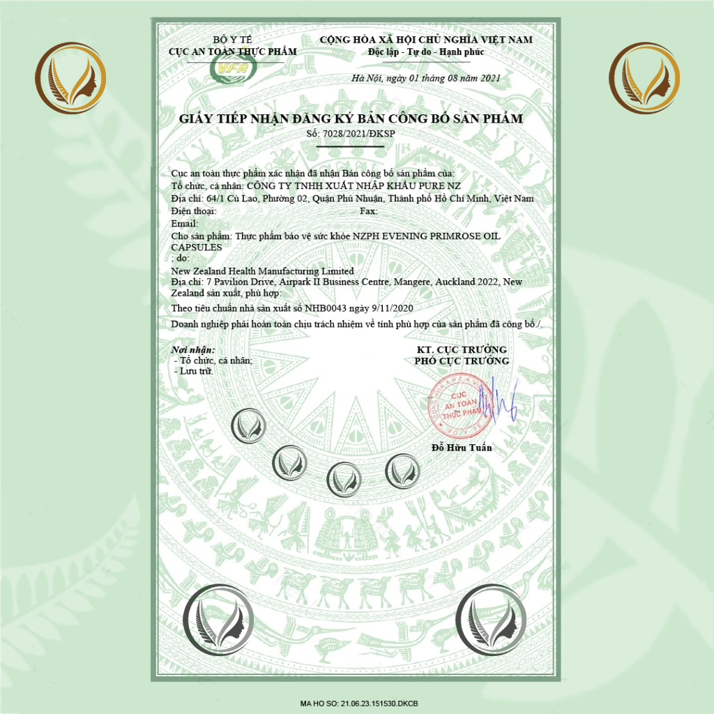 Viên uống dầu hoa anh thảo Nz Pure Health Evening Primrose Oil 100 Viên