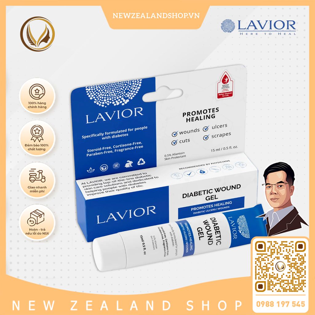 Gel chống loét tiểu đường Lavior D-Care Diabetic Wound Gel 50ml