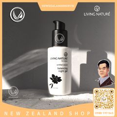 Gel dưỡng da ban đêm cho da mụn, dầu Living Nature Balancing Night Gel 60ml