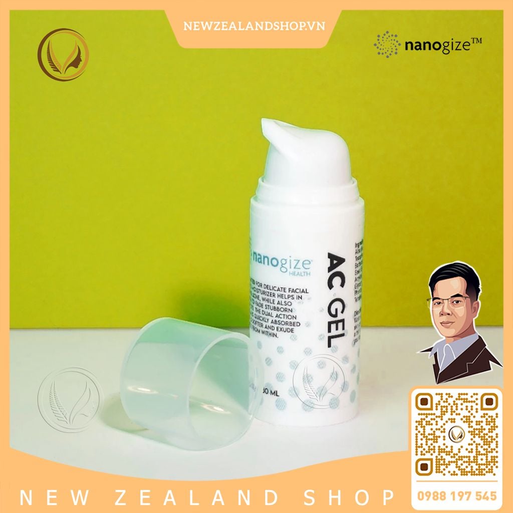 Gel trị mụn, mờ thâm Nanogize AC Gel 2% BHA 30ml