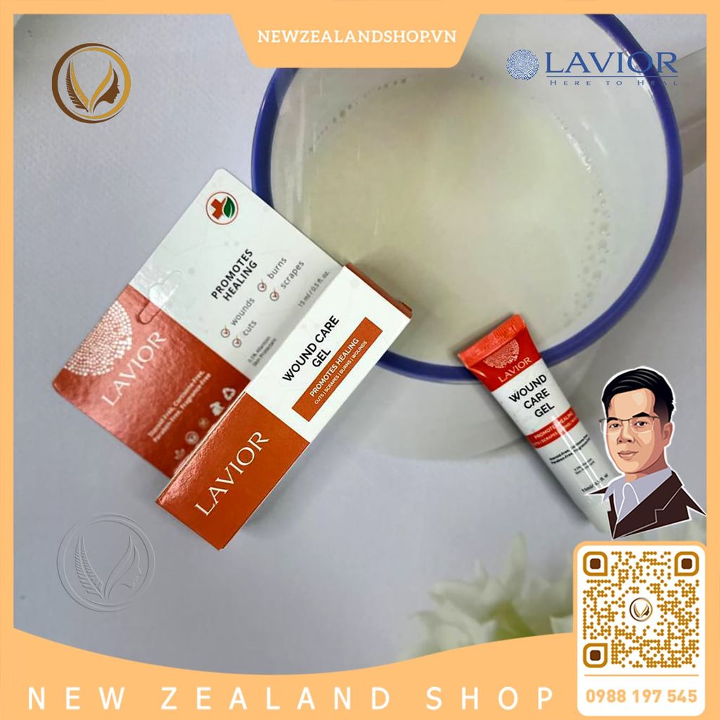 Gel làm lành nhanh vết đứt, bỏng và vết thương hở Lavior Wound Care Gel 15ml