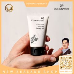 Gel trị mụn mật ong manuka Living Nature Manuka Honey Gel 50ml