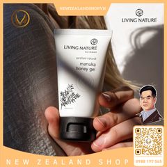 Gel trị mụn mật ong manuka Living Nature Manuka Honey Gel 50ml