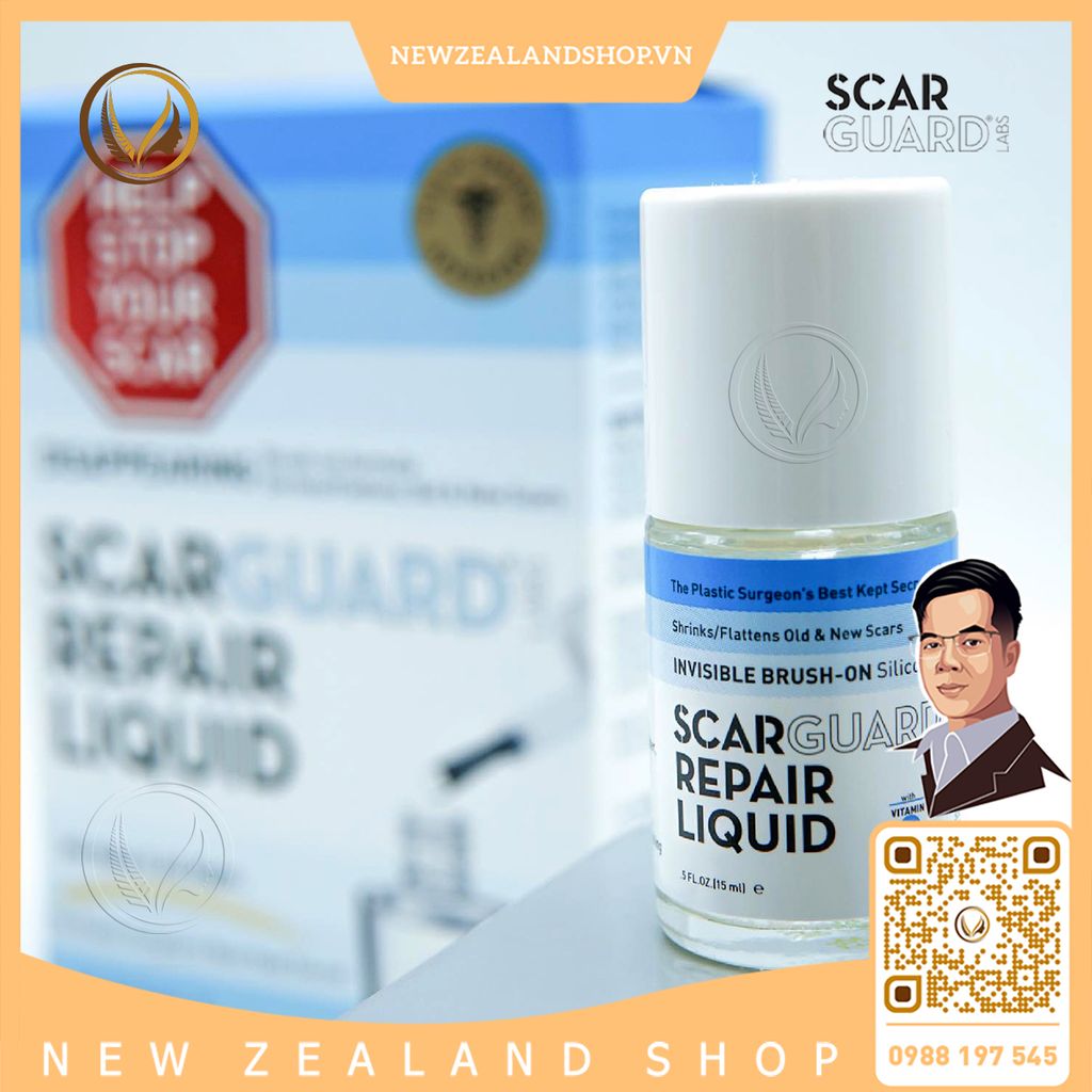 Gel trị sẹo lồi, sẹo phì lâu năm do phẩu thuật Scarguard Repair Liquid 15ml