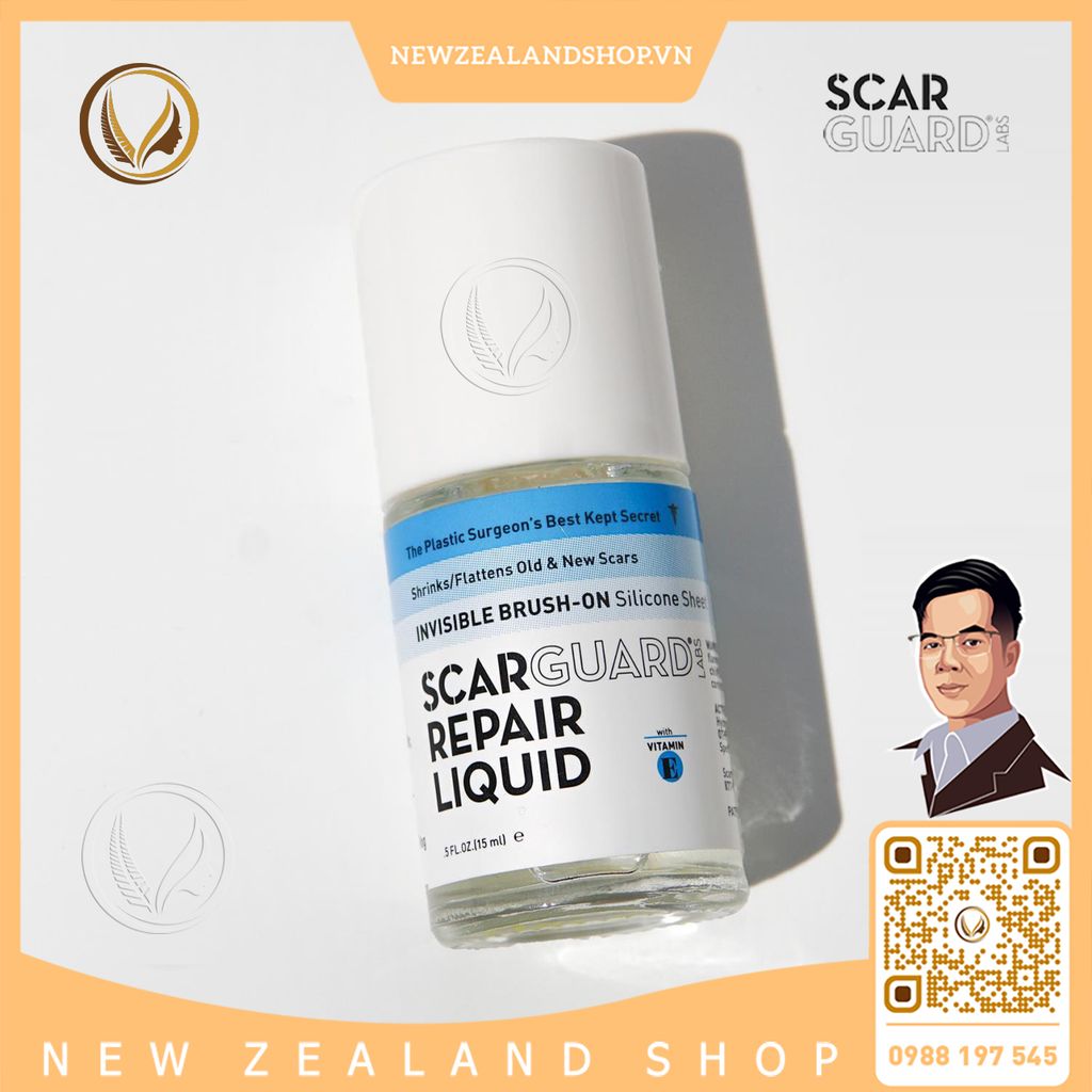 Gel trị sẹo lồi, sẹo phì lâu năm do phẩu thuật Scarguard Repair Liquid 15ml