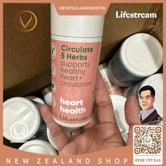 Viên uống tăng cường tuần hoàn máu Lifestream Circulate 5 Herbs 60 viên
