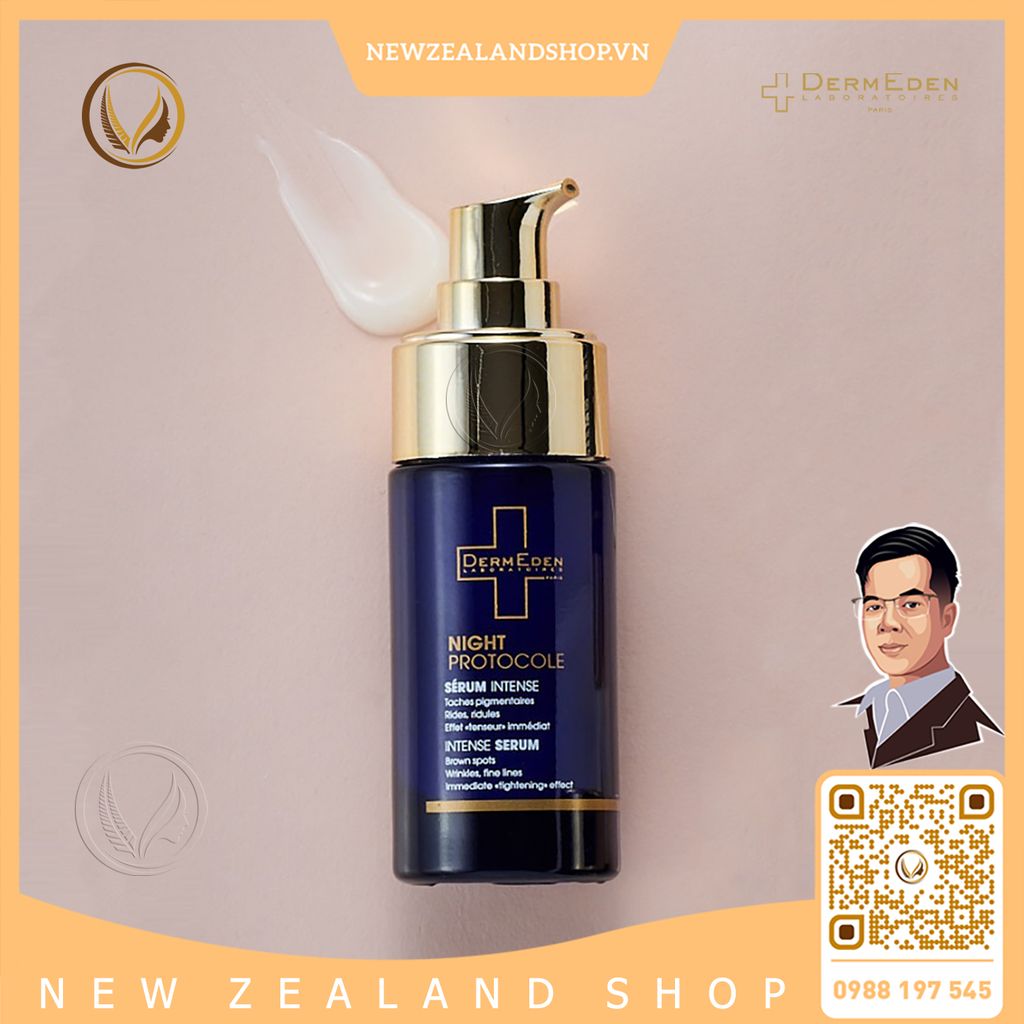 Serum dưỡng sáng da ban đêm DermEden Night Protocole Intense Serum 30ml