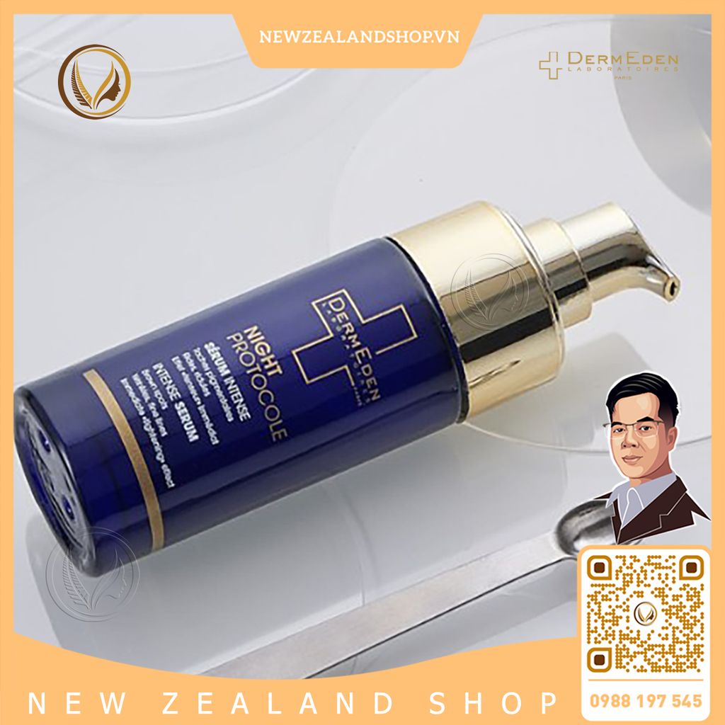 Serum dưỡng sáng da ban đêm DermEden Night Protocole Intense Serum 30ml