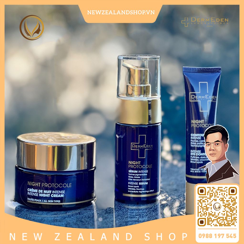 Serum dưỡng sáng da ban đêm DermEden Night Protocole Intense Serum 30ml