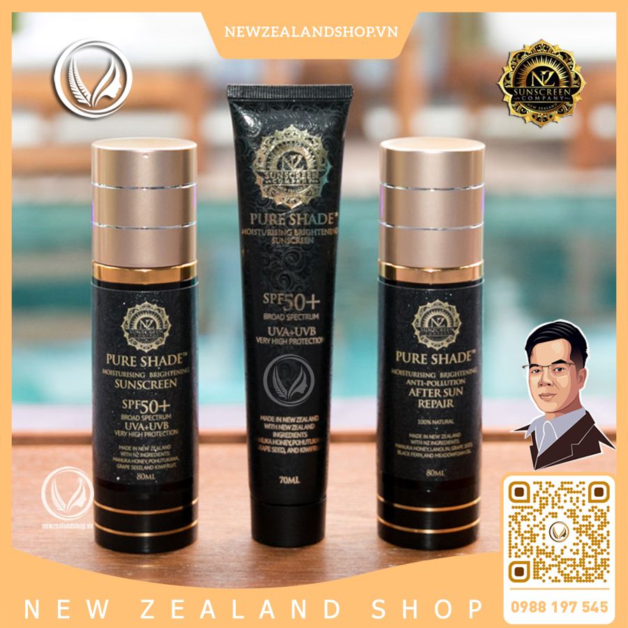 Kem chống nắng 4 trong 1 SPF 50+ NZ Sunscreen Moisturising Brightening Sunscreen 80ml