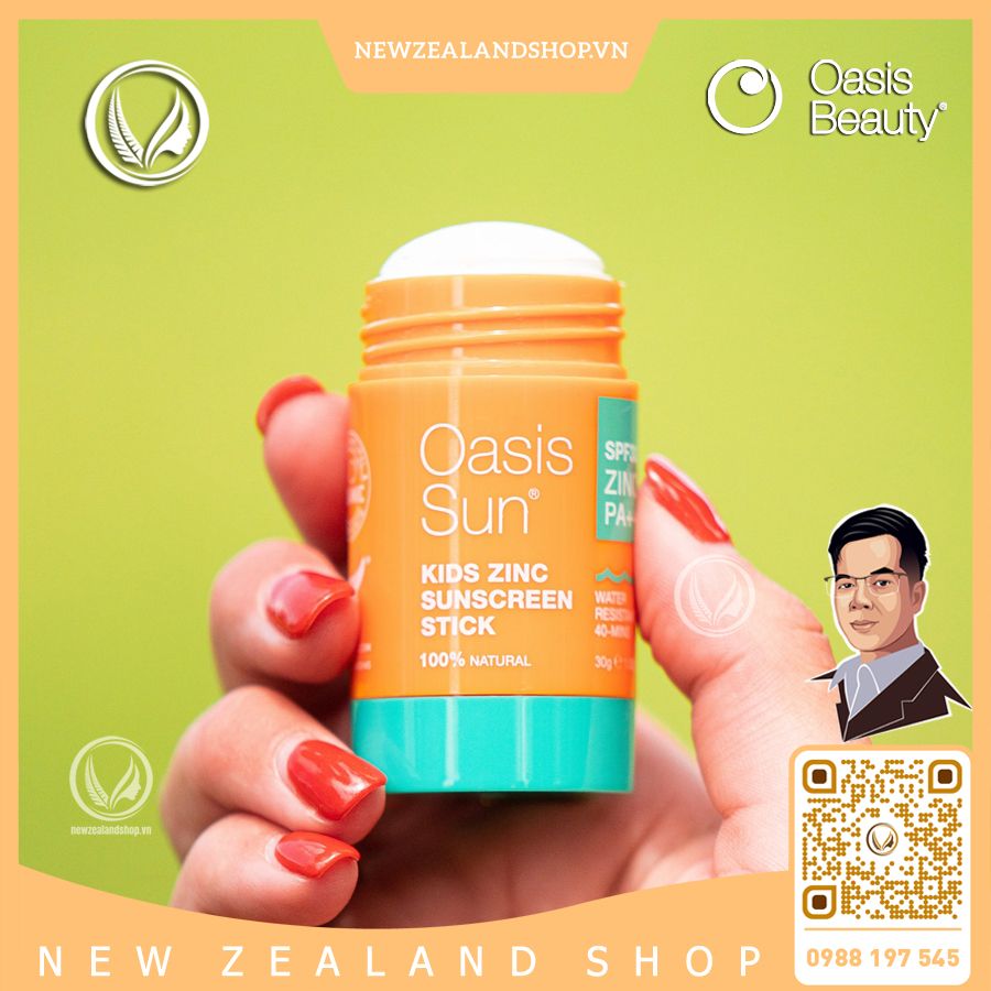 Kem chống nắng SPF 30 PA++ Oasis Beauty Kids Zinc Sunscreen Stick 30g
