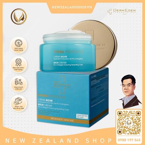 Kem dưỡng da, chống lão hóa chuyên sâu DermEden Hydra Protocole Rich Cream 50ml