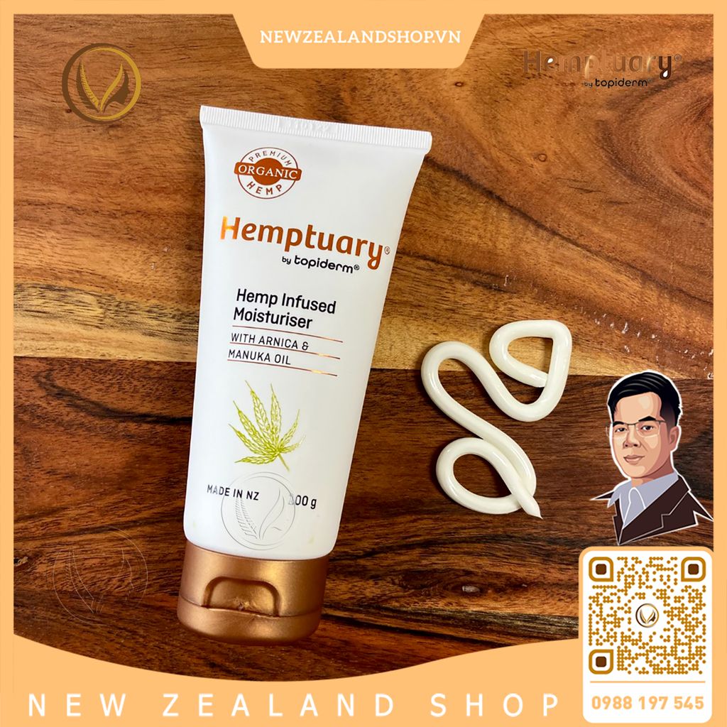 Kem dưỡng ẩm, chống lão hóa hạt gai dầu Hemptuary Hemp Infused Moisturiser 100g