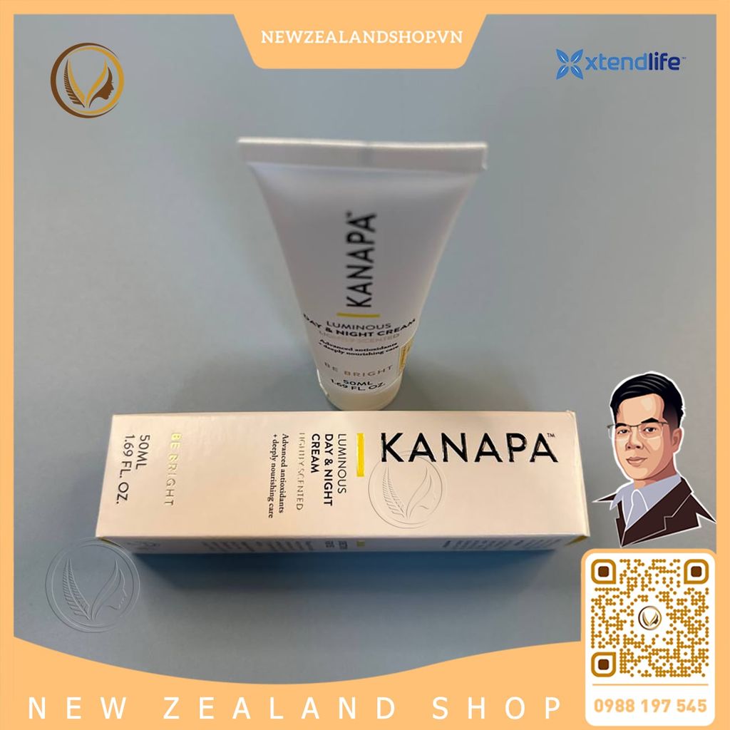 Kem dưỡng da ngày & đêm Xtend Life Kanapa Luminous Day & Night Cream 50ml