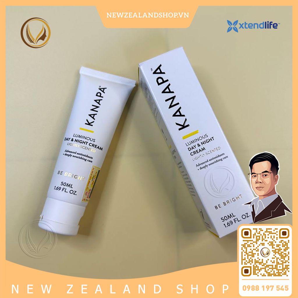Kem dưỡng da ngày & đêm Xtend Life Kanapa Luminous Day & Night Cream 50ml