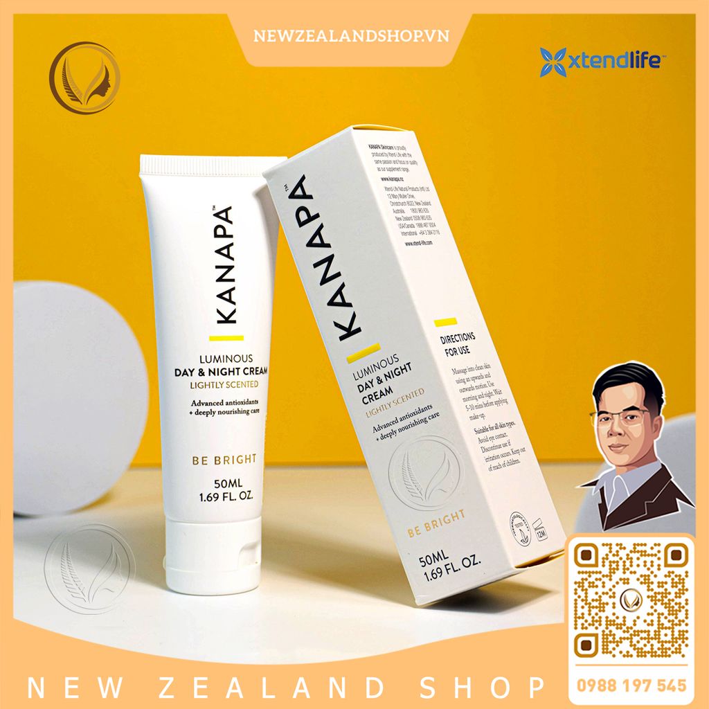 Kem dưỡng da ngày & đêm Xtend Life Kanapa Luminous Day & Night Cream 50ml