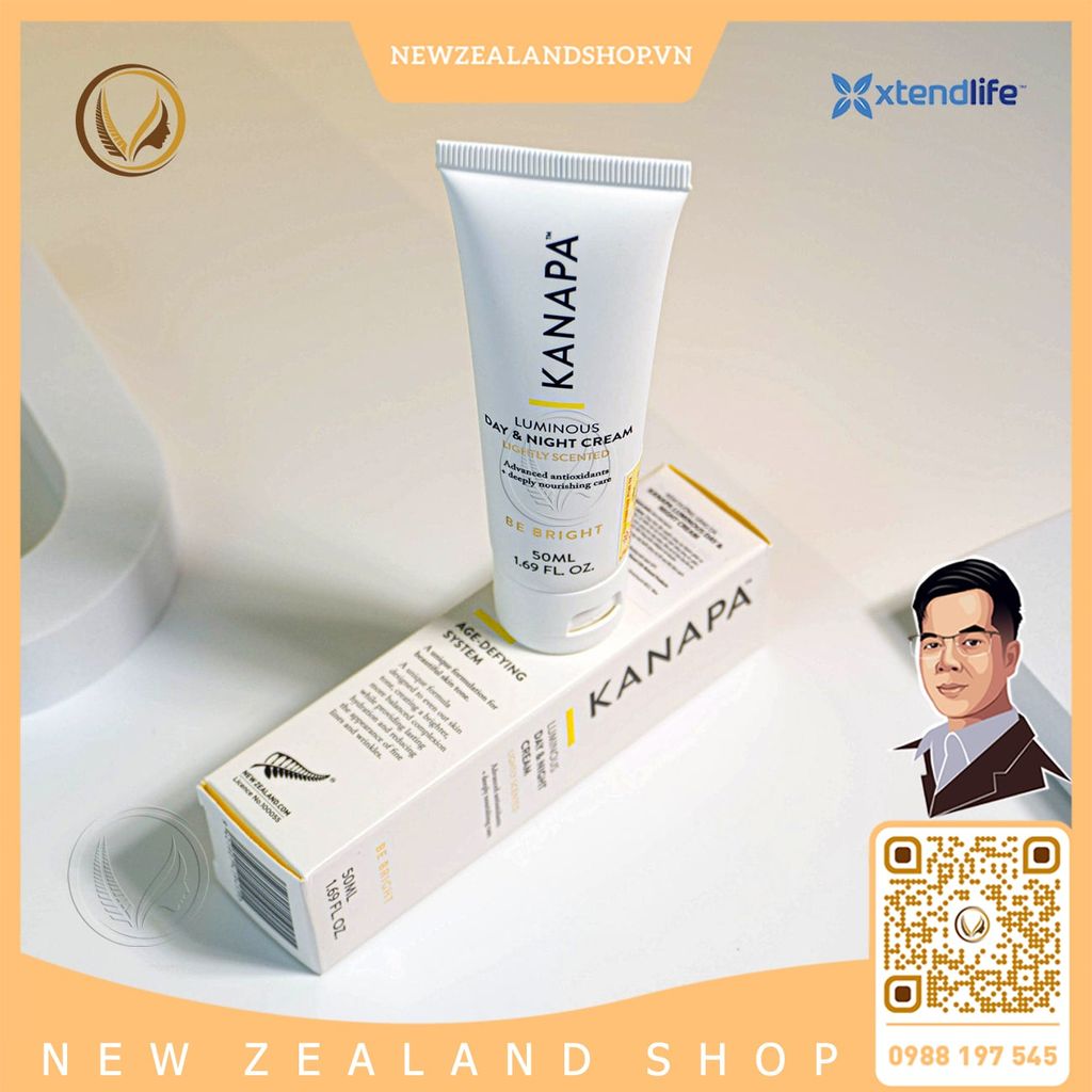 Kem dưỡng da ngày & đêm Xtend Life Kanapa Luminous Day & Night Cream 50ml