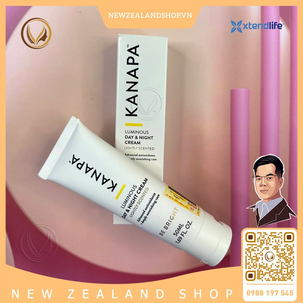 Kem dưỡng da ngày & đêm Xtend Life Kanapa Luminous Day & Night Cream 50ml