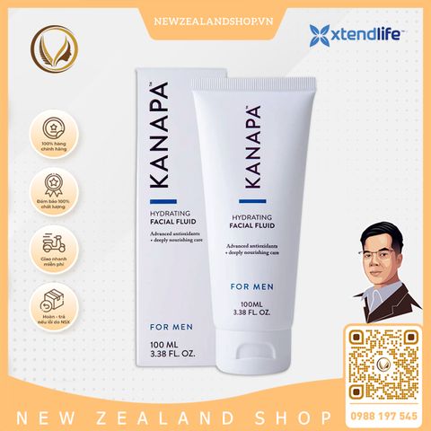Kem dưỡng da sáng mịn cho nam Xtend Life Kanapa Hydrating Facial Fluid For Men 100ml