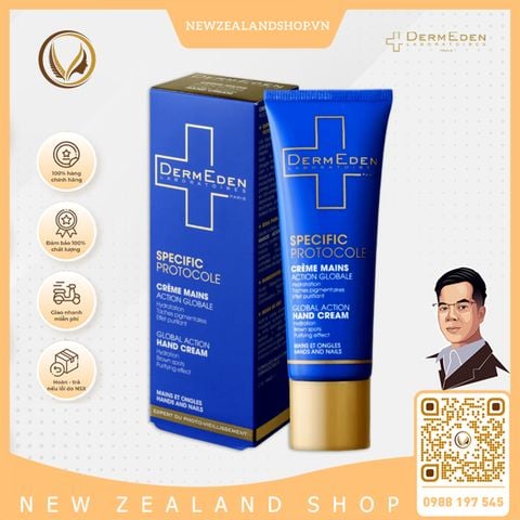 Kem dưỡng da tay DermEden Specific Protocole Global Action Hand Cream 50ml