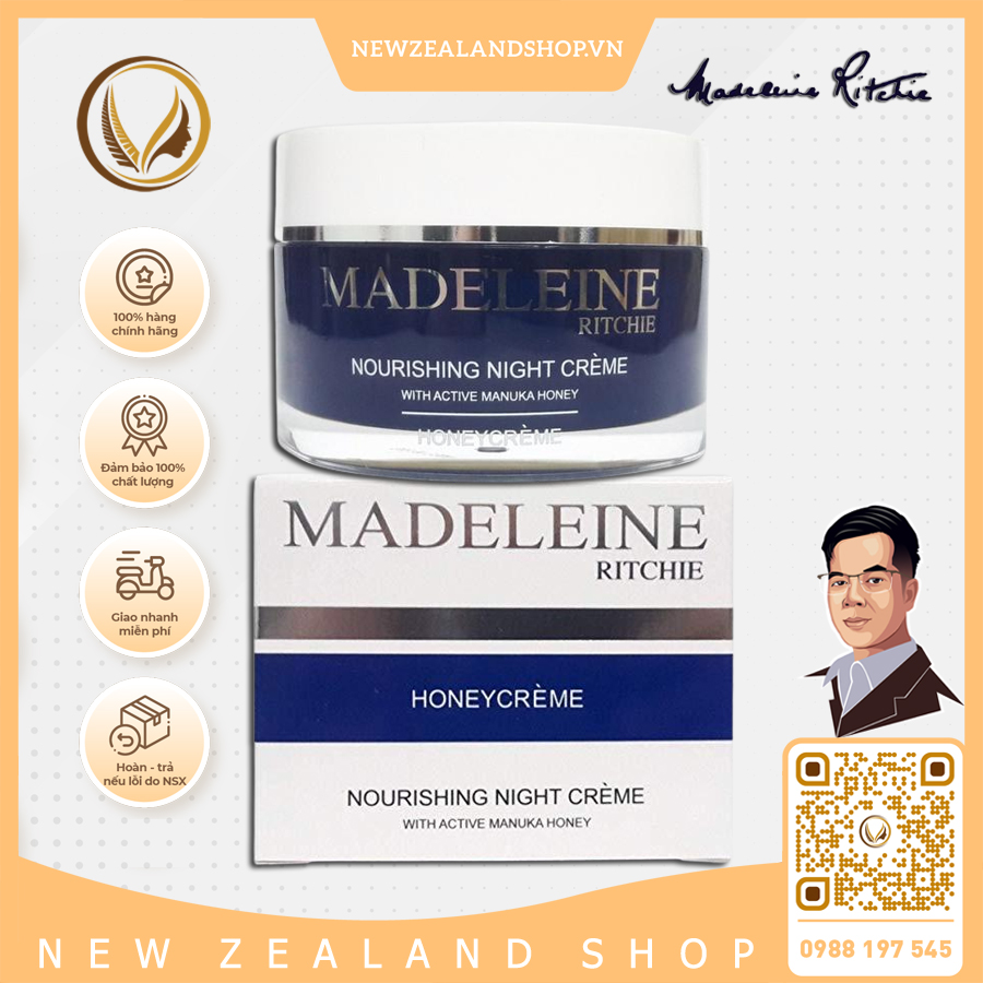 Kem dưỡng sáng da ban đêm Madeleine Ritchie Nourishing Night Creme 110ml