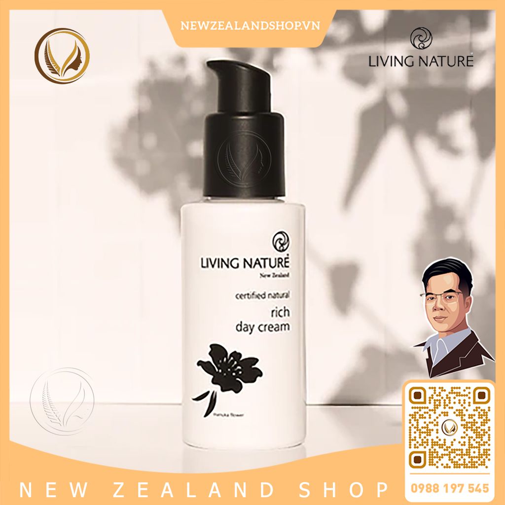Kem dưỡng ẩm ban ngày, chống lão hóa Living Nature Rich Day Cream 60ml