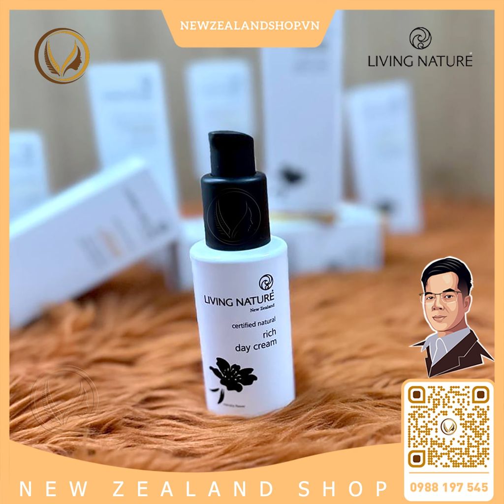 Kem dưỡng ẩm ban ngày, chống lão hóa Living Nature Rich Day Cream 60ml