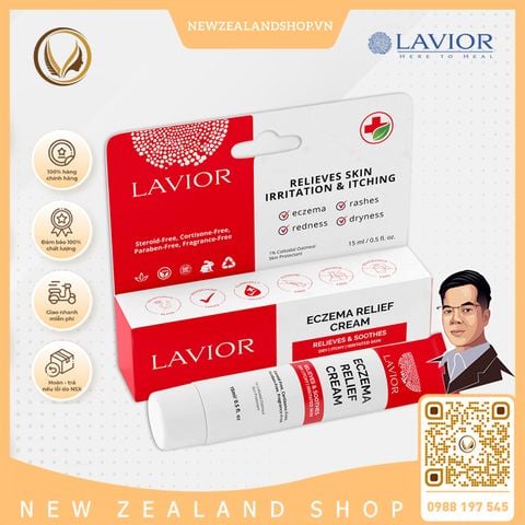 Kem giảm chàm, ngứa, khô da nứt nẻ Lavior Eczema Relief Cream 15ml