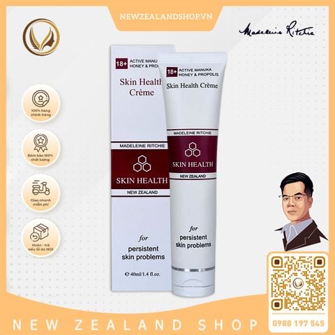 Kem trị mụn, viêm da mật ong manuka 18+ Madeleine Ritchie 18+ Active Manuka Skin Health 40ml