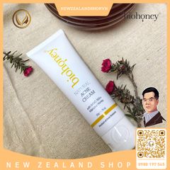 Kem trị mụn mật ong manuka giảm sẹo, mờ thâm Biohoney Natural Acne Cream 50g