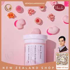 Kẹo bổ sung lợi khuẩn, thơm cơ thể Unichi Rosa Prima Probiotics Oral Refresh 30 viên