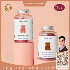 Kẹo dẻo collagen hoa hồng Unichi Rose Collagen Gummy 60 viên