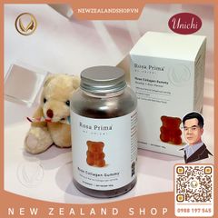 Kẹo dẻo collagen hoa hồng Unichi Rose Collagen Gummy 60 viên