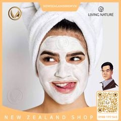 Mặt nạ đất sét Halloysite siêu thanh lọc Living Nature Deep Cleansing Mask 10 gói